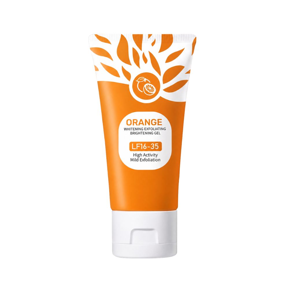 Orange Whitening Exfoliating Brightening Gel | Gentle Daily Exfoliating Face Gel