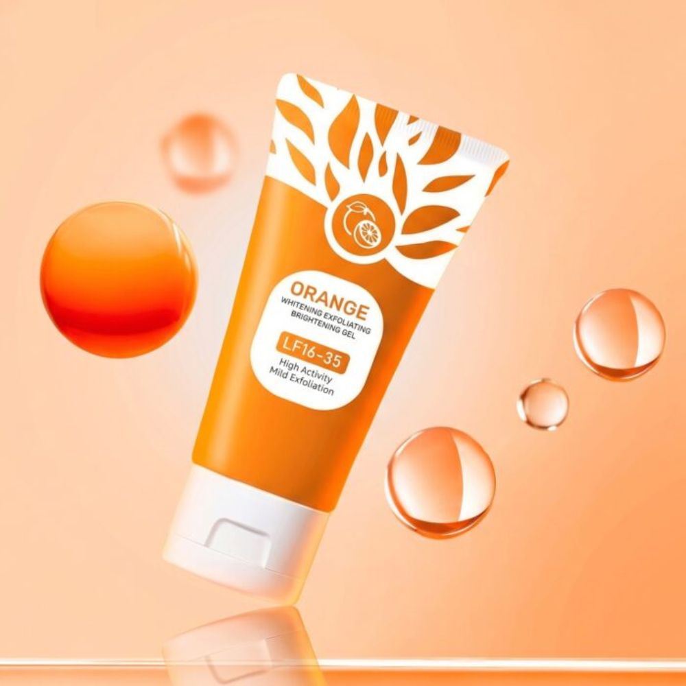 Orange Whitening Exfoliating Brightening Gel | Gentle Daily Exfoliating Face Gel