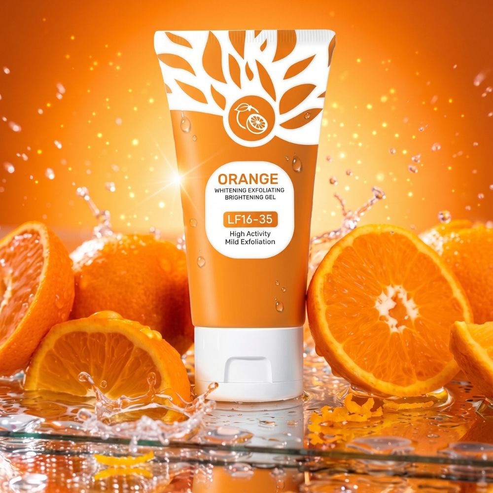 Orange Whitening Exfoliating Brightening Gel | Gentle Daily Exfoliating Face Gel