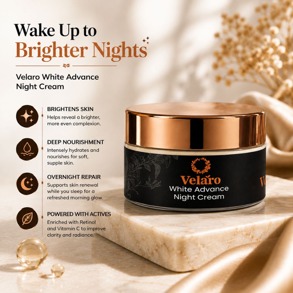 Velaro White Advance Night Cream | Retinol & Vitamin C